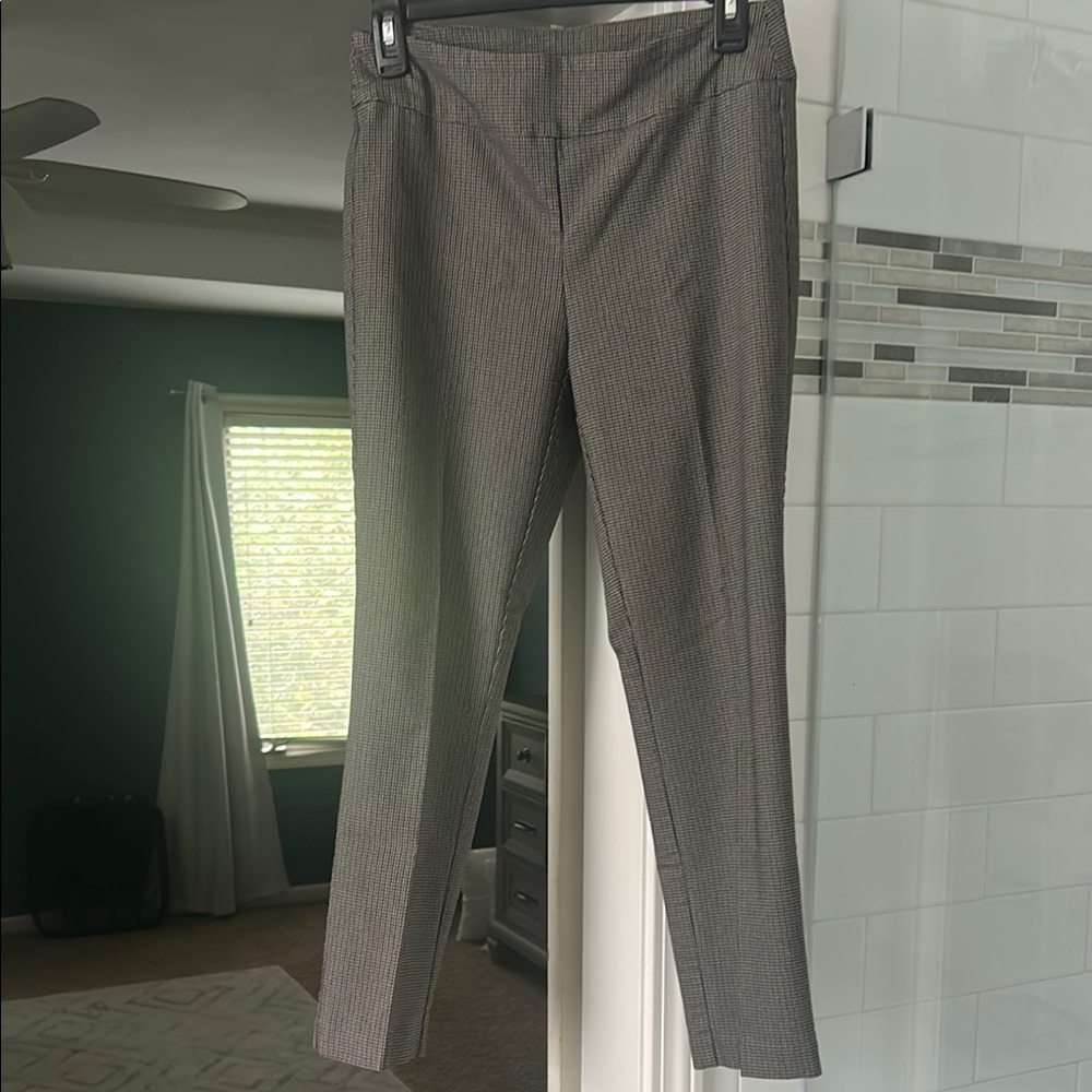 Tribal Gray Checkered Dress Pants